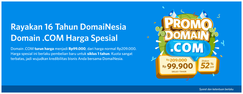 Popup Banner DomaiNesia