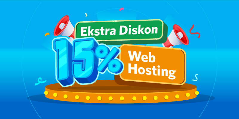 Promo #15TIMEWA Ekstra Diskon 15% Web Hosting