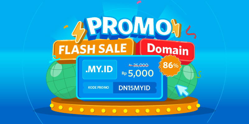 Promo #15TIMEWA Domain .MY.ID Rp5.000