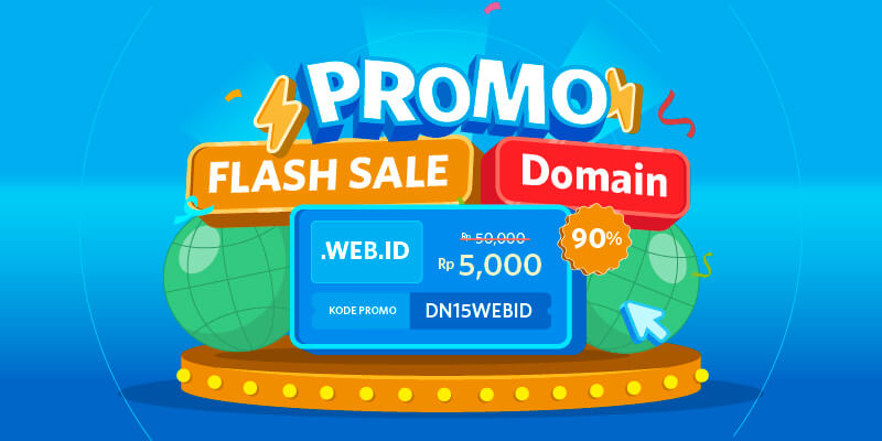 Promo #15TIMEWA Domain .WEB.ID Rp5.000