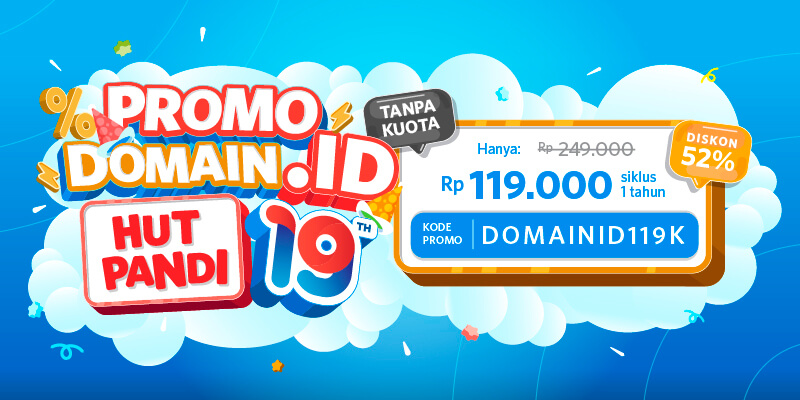 Promo Domain .ID Harga Rp119.000