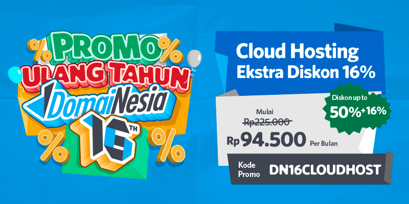 Promo Cloud Hosting Ekstra Diskon 16%