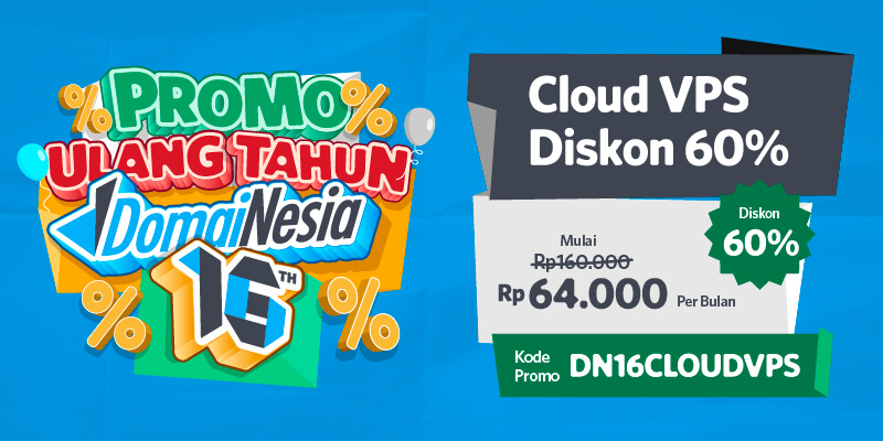 Promo Cloud VPS Diskon 60%