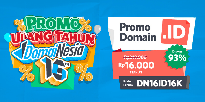 Promo Domain .ID Rp16.000