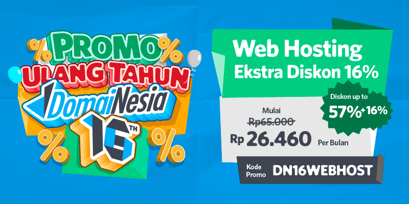 Promo Web Hosting Ekstra Diskon 16%