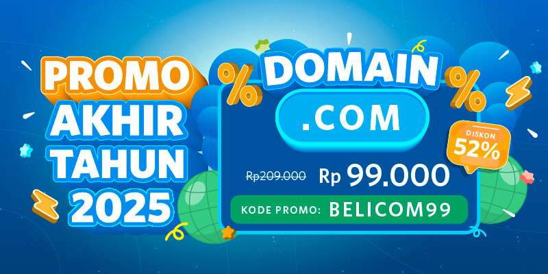 Promo Domain .COM Rp99.000