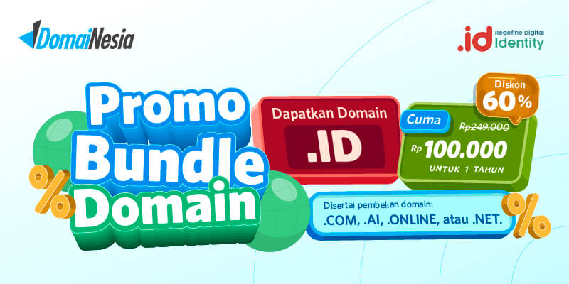 Promo Bundle Domain .ID Rp100.000