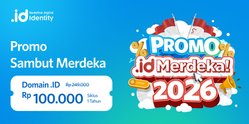 Promo Sambut Merdeka Domain .ID Rp100.000